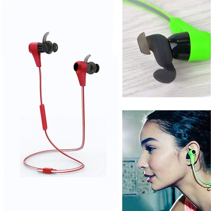 GGZZ 3 Pairs (S/M/L) Replacement Anti-Slip Silicone Eartips Earbuds Ear Tips Buds Eargels Compatible for Synchros Reflect BT Sports Wireless in-Ear Earphones (Black) - Image 4